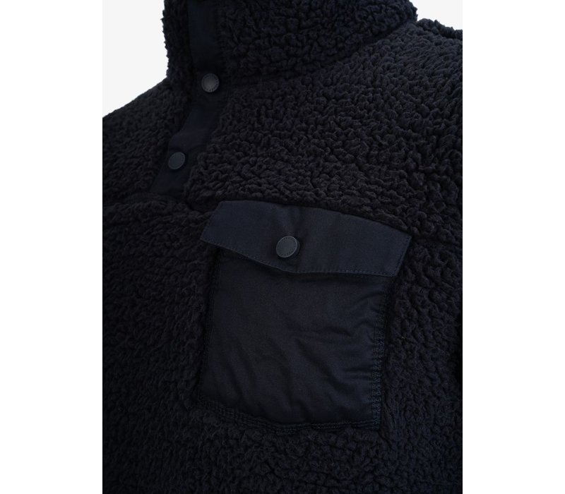 Pelle P Sherpa Sweater Dark Navy Blue