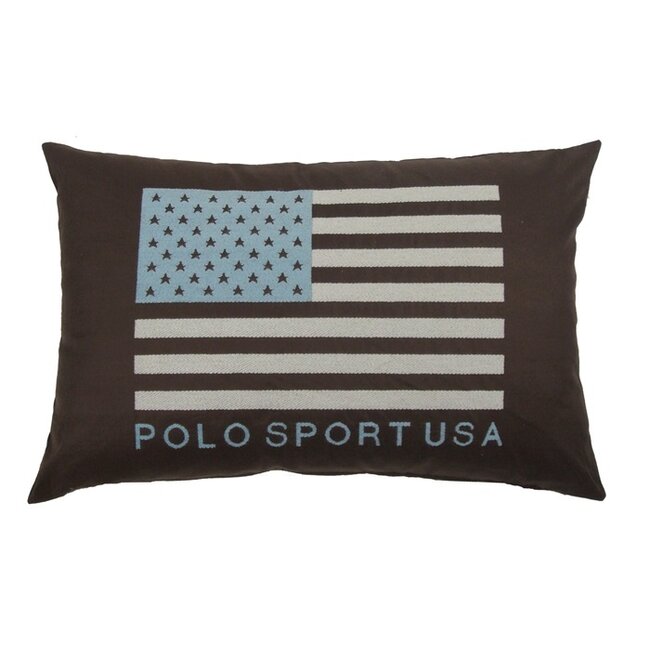 FS Home Collections Team Sport USA cushion 45x65 brown/lt blue