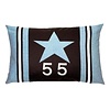 FS Home Collections 994 - Star 55 cushion 45x65 brown/ lt blue