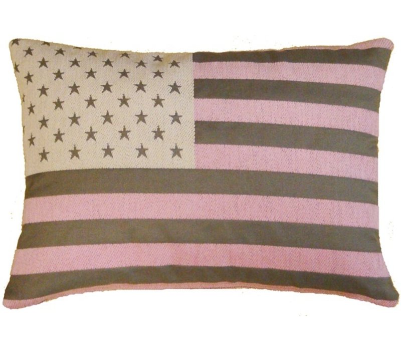 USA Club cushions 33x43 grey/light pink