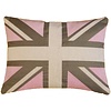 FS Home Collections Union Jack Club cushion 33x43 grey/light pink