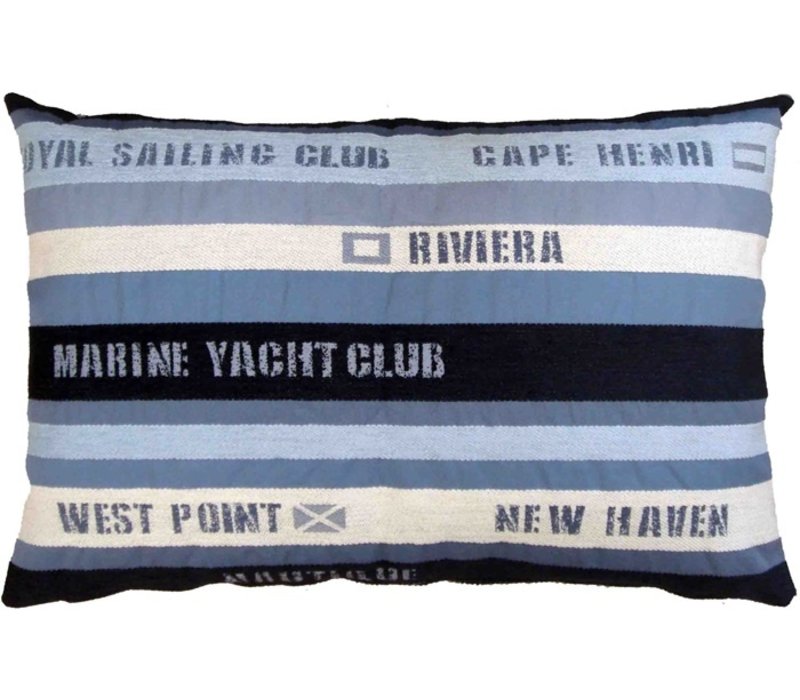 Royal Sailing Club Blue Kussen  45x65cm