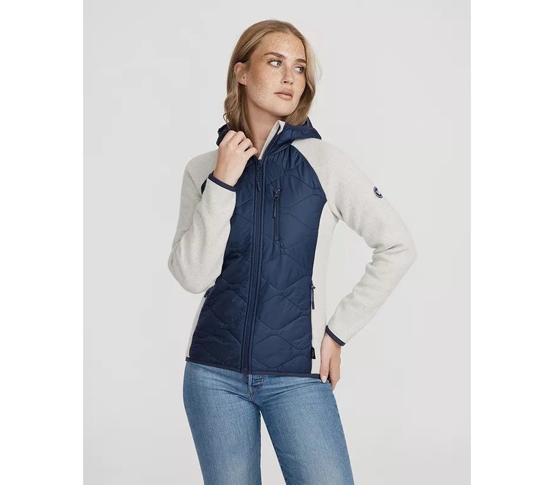 Holebrook Bodil Hood WP Light Grey Mel/Navy