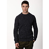 Fisherman out of Ireland Fisherman out of Ireland Crew Neck with Ribbed Detail Navy Slate