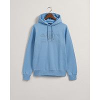 Gant Reg Tonal Shield Hoodie Gentle Blue