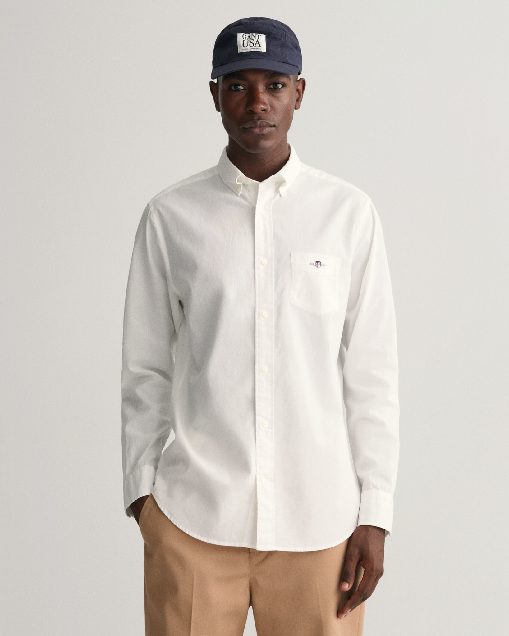 Gant Reg Shirt White d'Oude Seylmakerij - Watersport, and store