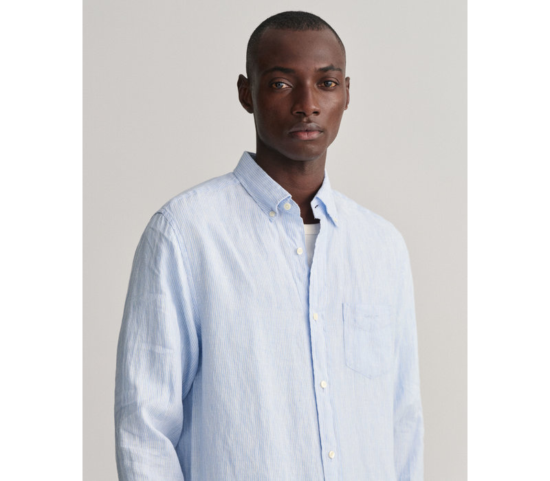 Gant Reg Linen Shirt Capri Blue