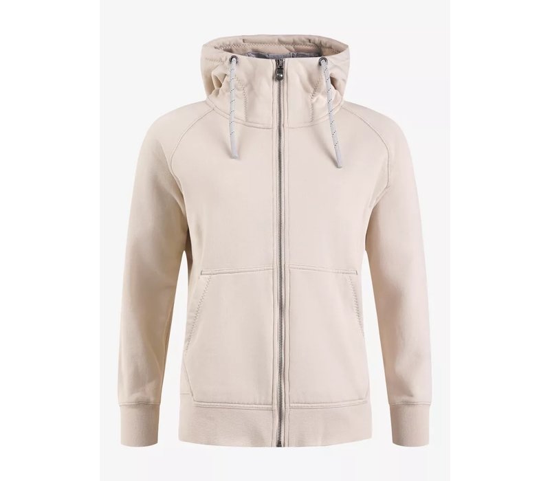 Pelle P W RYS Zip Hoodie, Macademia milk