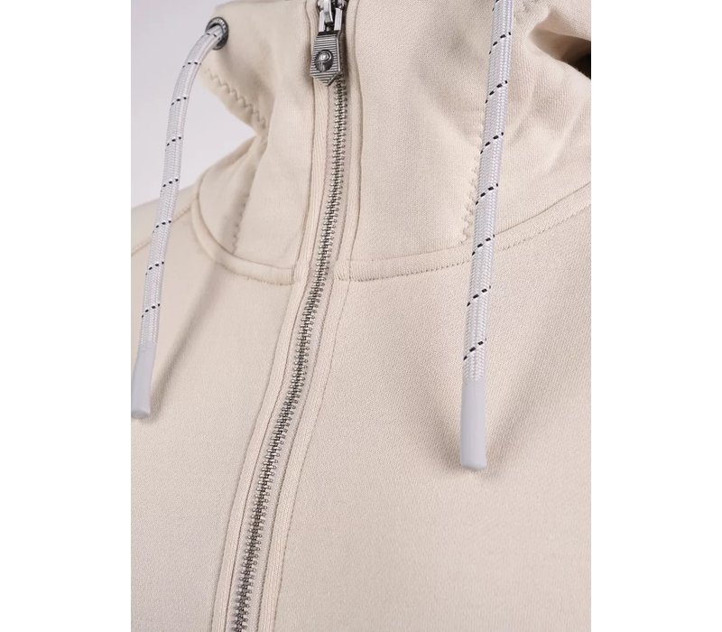 Pelle P W RYS Zip Hoodie, Macademia milk