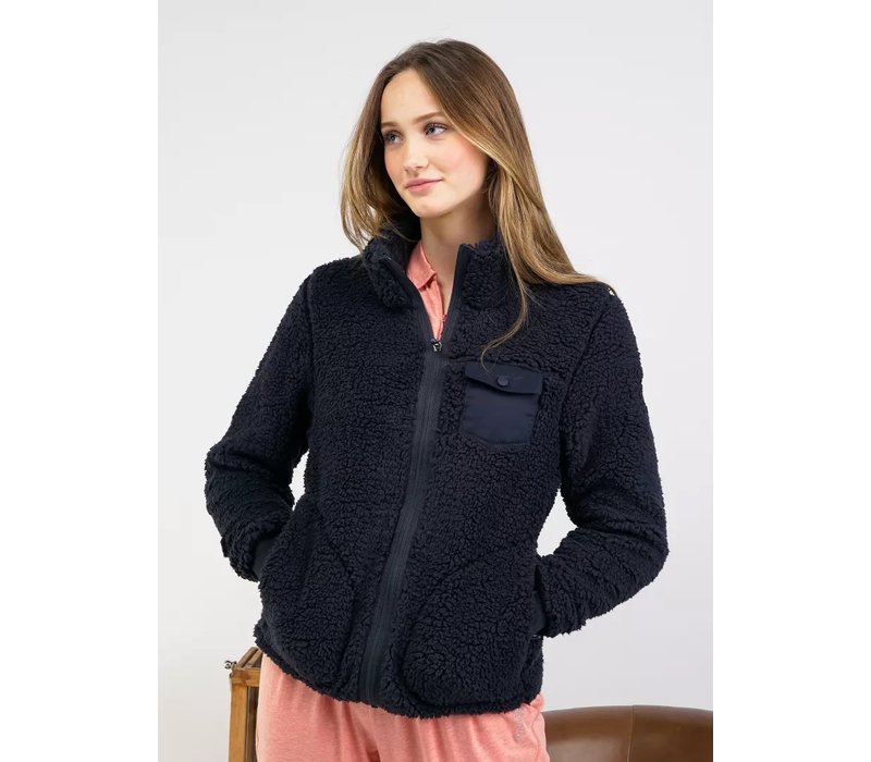 Pelle P Sherpa Zip Navy Blue W