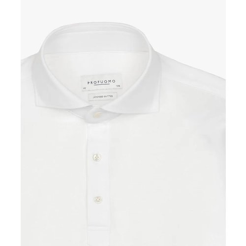  Profuomo POLO CAMICHE SC SF WHITE 