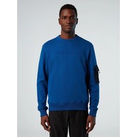 CREWNECK SWEATSHIRT W/POCKET OCEAN BLUE