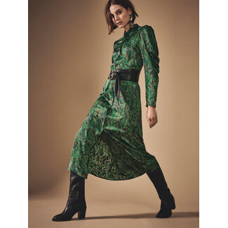 Moon printed shirt dress