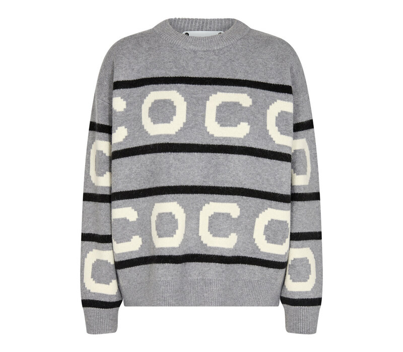 Row CC Logo Knit Grey Black