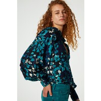 Philo Blouse Black / Keep it Teal