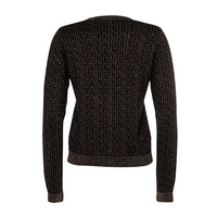 SWEATER NERO/DARK GOLD