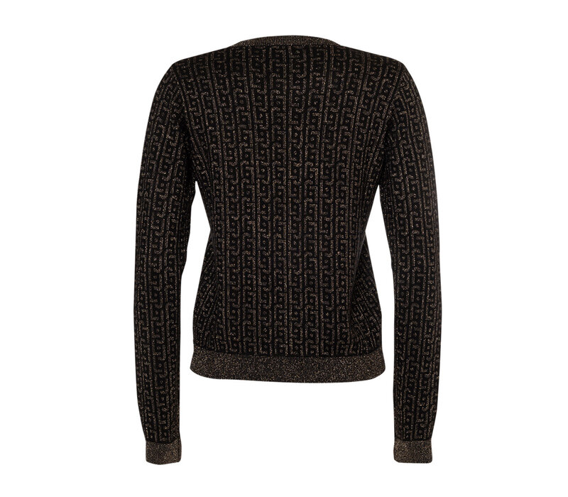 SWEATER NERO/DARK GOLD