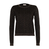 SWEATER NERO/DARK GOLD