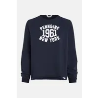 Sweater print navy white