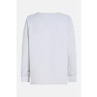 Sweater print grey mel. white
