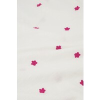 Phill V-neck Pink Flower T-shirt Cream White/Pink