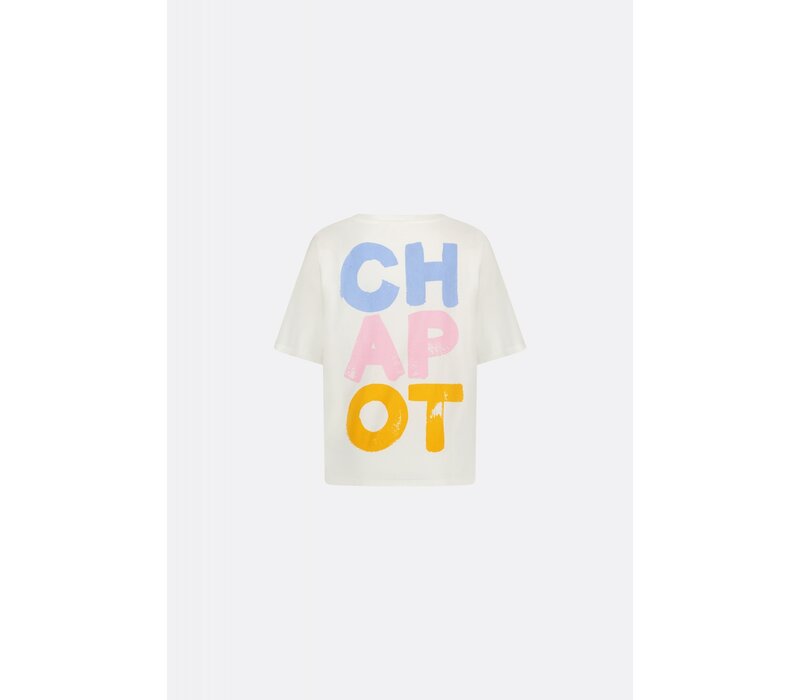 Fay Chapot T-shirt Cream White