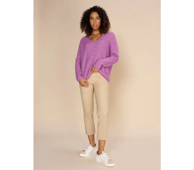 MMThora V-Neck Knit Iris Orchid