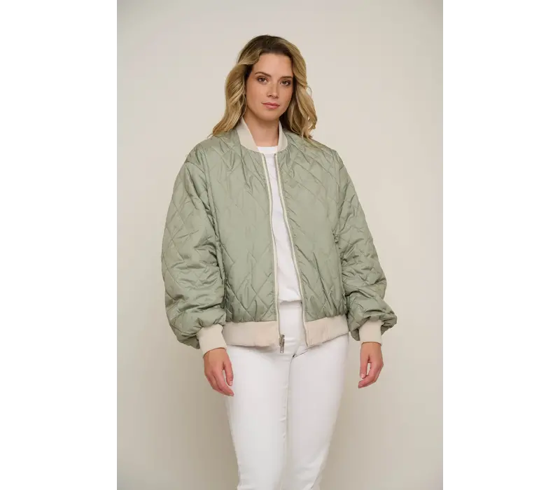 Reversible bomber jacket Shell and sea moss