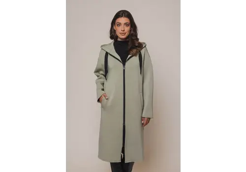 Rino & Pelle Long hooded coat Sea moss