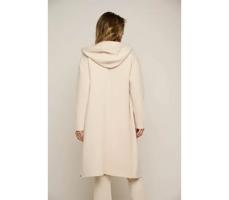 Long hooded coat Birch