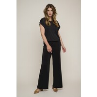 Flared leg trousers Black