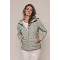 Padded mix material jacket Sea moss