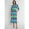 Ana Alcazar Shirt Midi Dress Original Blue