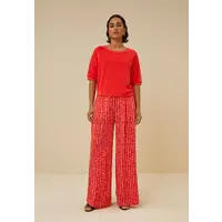 neva slub top poppy-red