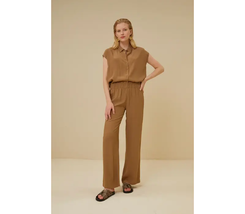 kiek viscose top khaki