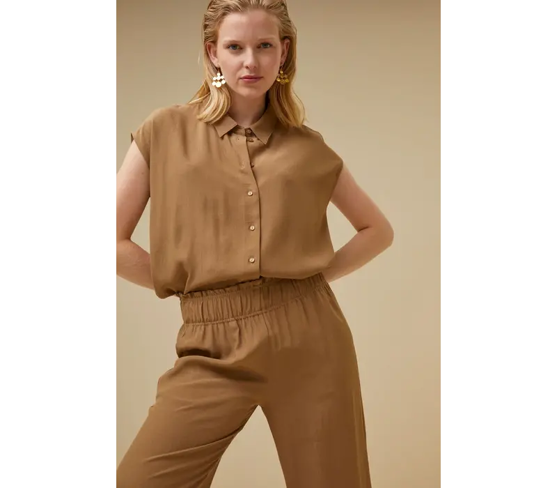 kiek viscose top khaki