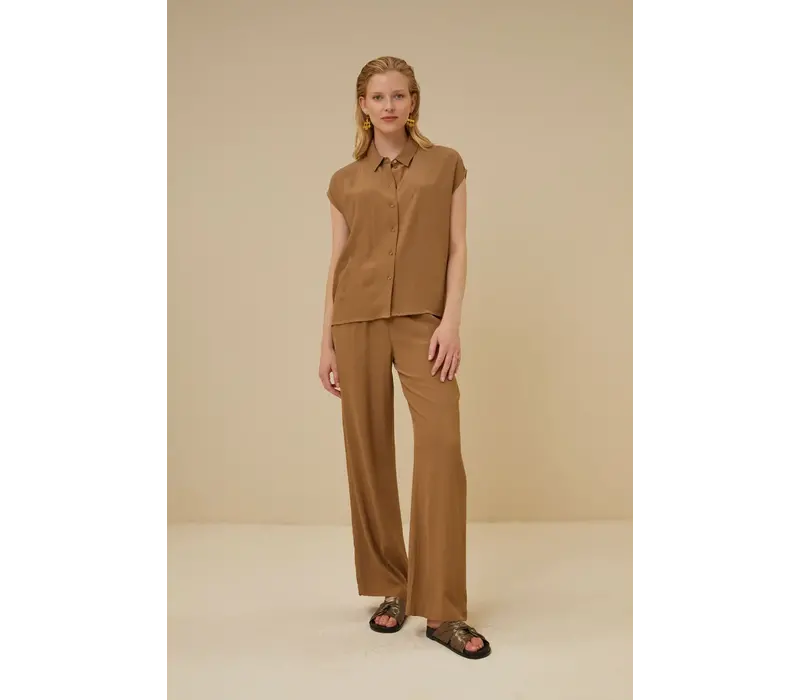 kiek viscose top khaki