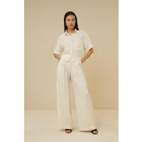 eli linen pant cream