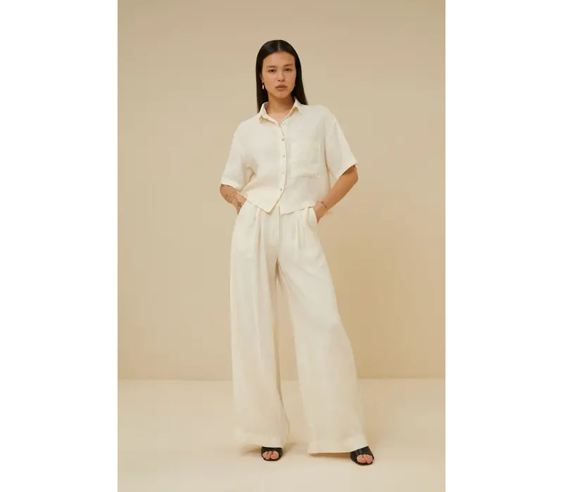 eli linen pant cream