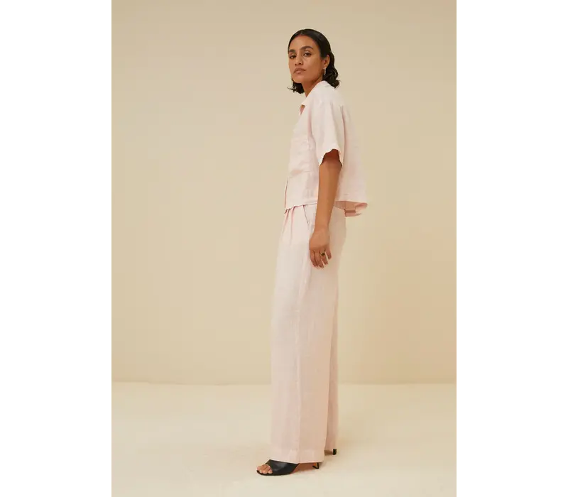 eli linen pant cipria pink