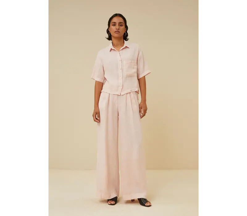 eli linen pant cipria pink