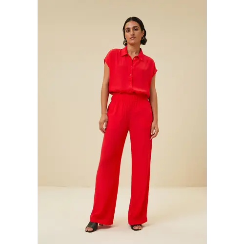  By-Bar robyn viscose pant poppy-red 