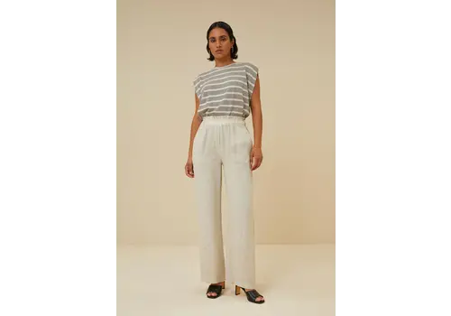 By-Bar robyn linen pant chalk