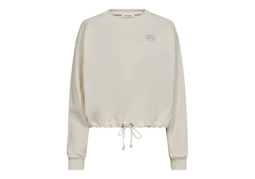 Co’Couture CleanCC Crop Tie Sweat Off white