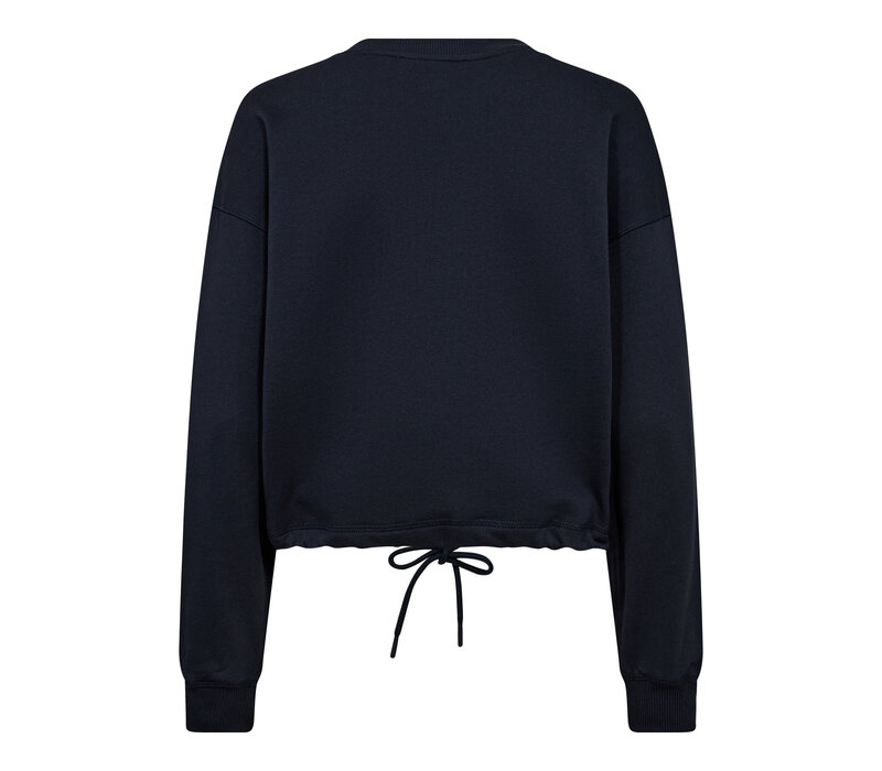 CleanCC Crop Tie Sweat Navy