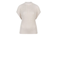 Cobra Cable Knit Top Butter Cream