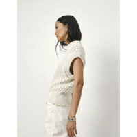 Cobra Cable Knit Top Butter Cream