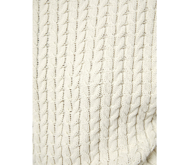 Cobra Cable Knit Top Butter Cream