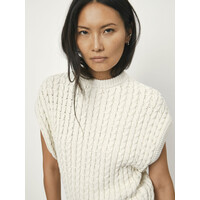 Cobra Cable Knit Top Butter Cream
