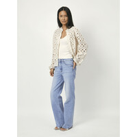 Afira Sculped Lace Jacket Butter Cream